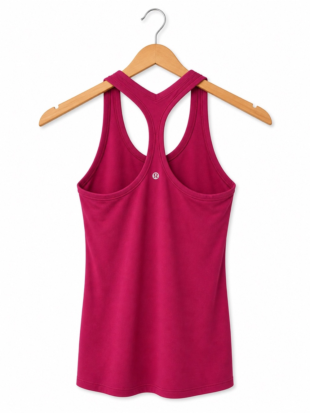 lululemon Cool Racerback Tank Pink Luon Shelf Bra Yoga Top Size 4 - Picture 2 of 2